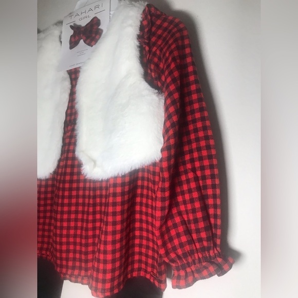 4 for $25 Tahari Girls plaid 3pc outfit size 6 Nwt - Picture 3 of 3